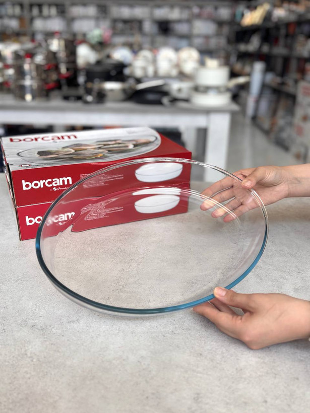 تابه پیرکس گرد و بیضی borcam