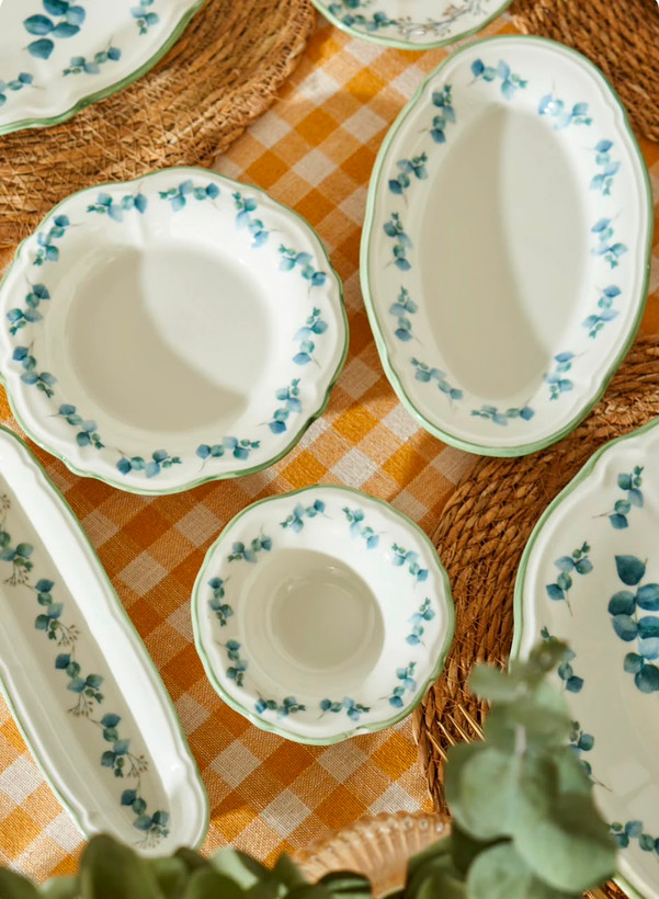 صبحانهخوری ۲۶پارچه Ocaliptus | Stoneware طرح اکالیپتوس